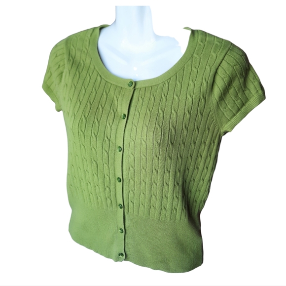 Merona Tops - Merona Cable Knit Short Sleeved Cardigan